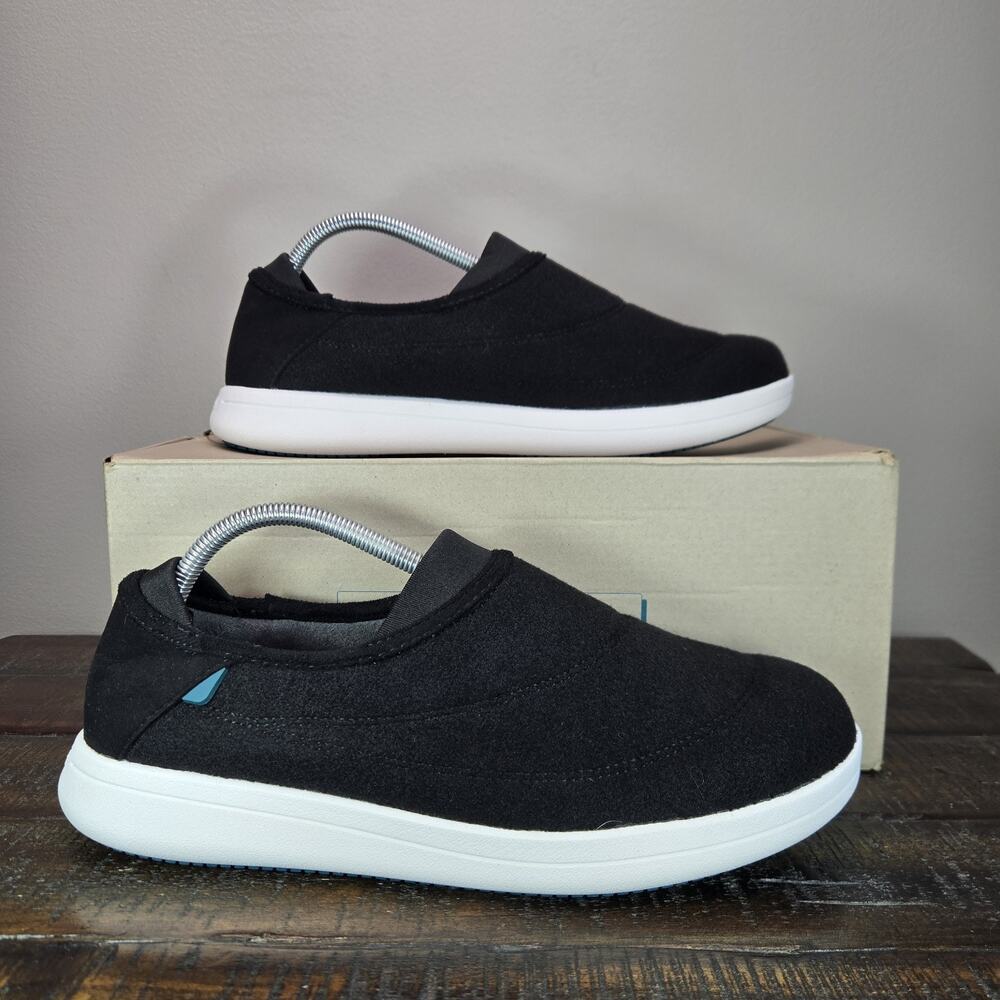 NEW Vessi Sunday Slipper Mens Size 12 Slip On Shoes Sneakers Granite Black
